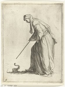 Woman with a Snake by Frederick Bloemaert
