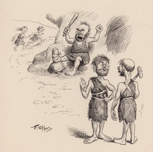 Our Antediluvian Ancestors by F Opper: Number Thirty
