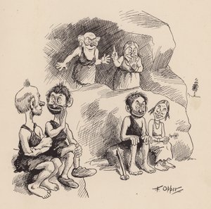 Our Antediluvian Ancestors by F Opper: Number Thirty Six