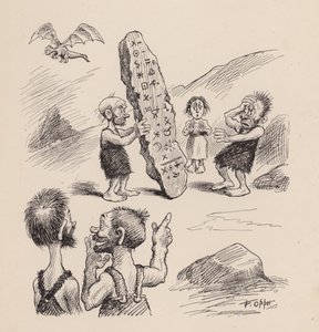Our Antediluvian Ancestors by F Opper: Number Twenty Eight