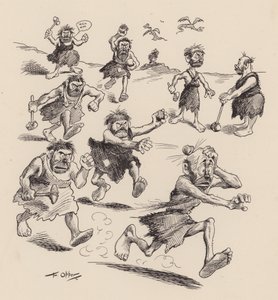 Our Antediluvian Ancestors by F Opper: Number Twenty Five