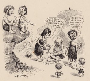 Our Antediluvian Ancestors by F Opper: Number Twenty Four
