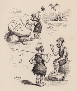 Our Antediluvian Ancestors by F Opper: Number Two