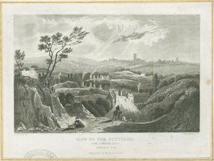 Burslem - View of the Potteries (engraving)