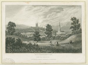 Wolverhampton - Distant view from the Penn Road by Frederick Calvert