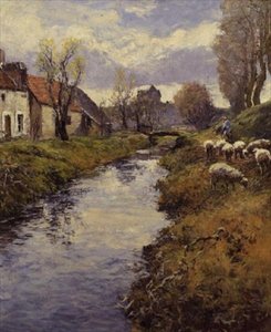 By The Banks of the Loing, Montigny by Frederick Charles Vipont Ede