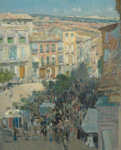 View of a Southern French City, 1910 by Frederick Childe Hassam