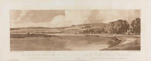 View of Belle Vue and Pont de Seve taken from the Terrace near Pont de St. Cloud 1802; Plate 13 Views in Paris, the Emanuel Volume tracing of the plate by Frederick Christian Lewis the Elder