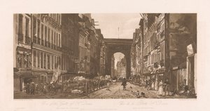 View of the Gate of St. Denis by Frederick Christian Lewis the Elder