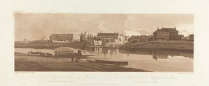 View of the Palace and Village of Choisi, on the Banks of the Seine by Frederick Christian Lewis the Elder