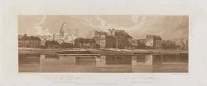 Views of the Pantheon, taken from the Arsenal 1803; Plate 12 from Views in Paris, the Emanuel Volume tracing of the plate 1981.25.2621 by Frederick Christian Lewis the Elder