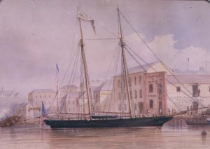Circular Quay, c.1855