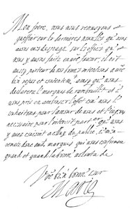 Letter by Marie de Medici to the Duke of Savoy by Frederick George Netherclift