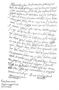Letter by Mary Queen of Scots to Sir Francis Knollys by Frederick George Netherclift