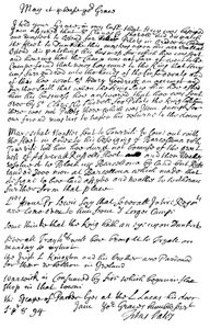 Letter by Titus Oates to the Duke of Bolton