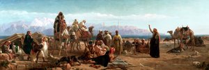 Early morning in the wilderness of Shur by Frederick Goodall