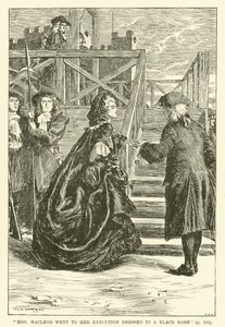 Mrs. Macleod Went to Her Execution Dressed in a Black Robe by Frederick Henry Townsend
