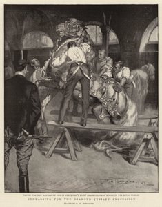 Rehearsing for the Diamond Jubilee Procession by Frederick Henry Townsend