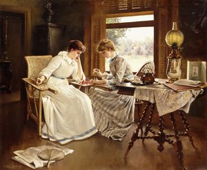 The Chess Players by Frederick Judd Waugh