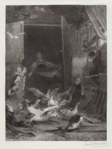 Untitled (Farm Scene) by Frederick Juengling