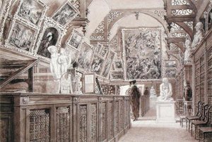 Interior of the Old Perse School, with a selection of Lord Fitzwilliam