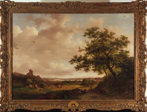 View on the Meuse, Holland, 1859 by Frederick Marianus Kruseman