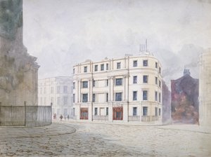 View to the South at the West End of King William Street, City of London by Frederick Napoleon Shepherd