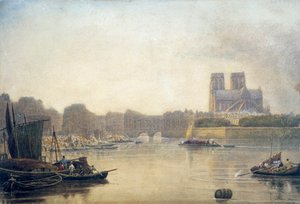 Notre Dame, Paris, 19th century by Frederick Nash