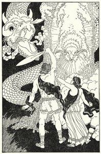 Jason drew his sword and stepped forward by Frederick Richardson