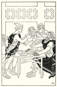Quicksilver proceeded to fill the bowls from the pitcher that was supposed to be empty by Frederick Richardson