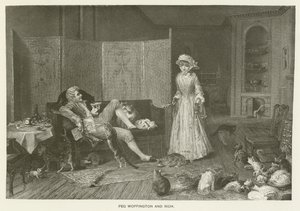Peg Woffington and Rich by Frederick Smallfield