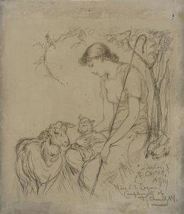 Shepherdess by Frederick Stuart Church