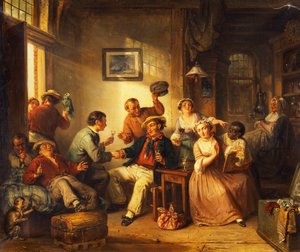 Travellers Resting in a Tavern, 1852