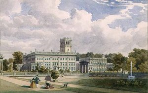 A View of the House and Gardens at Trentham, Staffs