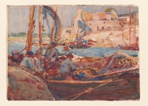 Sardine Fishing Boats at Concarneau, Brittany, c.1900