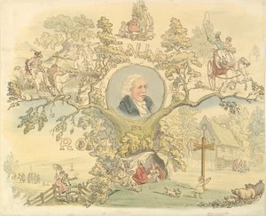 Design for a Titlepage in the Manner of Rowlandson by Frederick William Pailthorpe