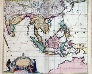 Geography: map of the East Indies of Frederick de Witt (active around 1650) 17th century Paris, B.N.