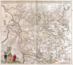 Map of Transylvania Province by Frederick de Wit