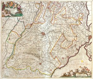 Map of Utrecht (Netherlands) by Frederick de Wit
