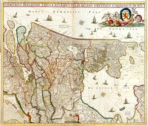 Map of the Count of Holland by Frederick de Wit