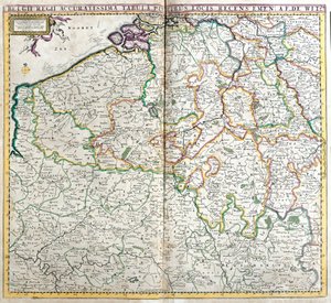 Map of the Kingdom of the Netherlands by Frederick de Wit