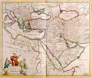 Map of the Turkish Empire by Frederick de Wit
