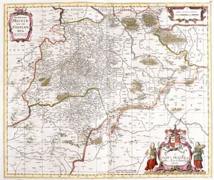 Map of the Margraviate of Misnie (Germany) by Frederick de Wit