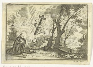 Saint with Vision of Christ by Frederik Bouttats (I)