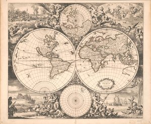 New Map of the Entire World by Frederik de Wit