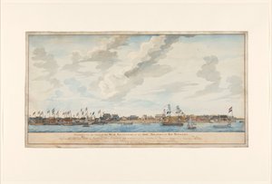 View of the City of Paramaribo and Fort Zeelandia by Frederik Jägerschiöld (signed by artist)