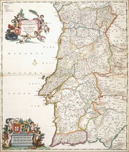 Map Showing Portugal by Frederik de Wit