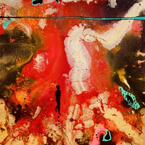 Abstract Red Journey by Fredrik Olsen