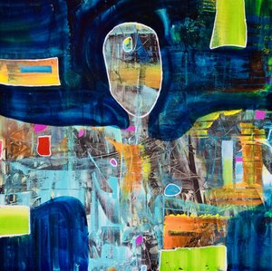 Vibrant Abstract Figure