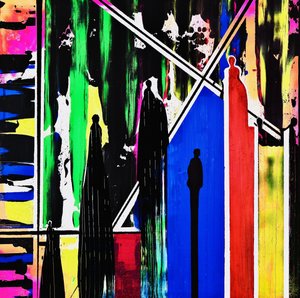 Vibrant City Silhouettes by Fredrik Olsen